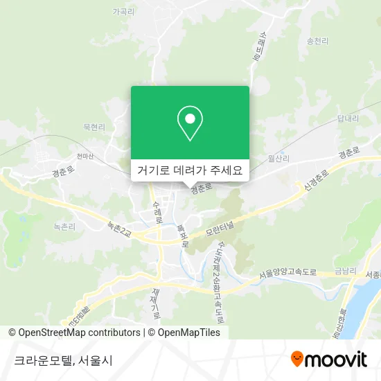 크라운모텔 지도