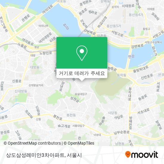 상도삼성레미안3차아파트 지도