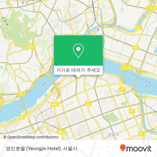 영진호텔 (Yeongjin Hotel) 지도