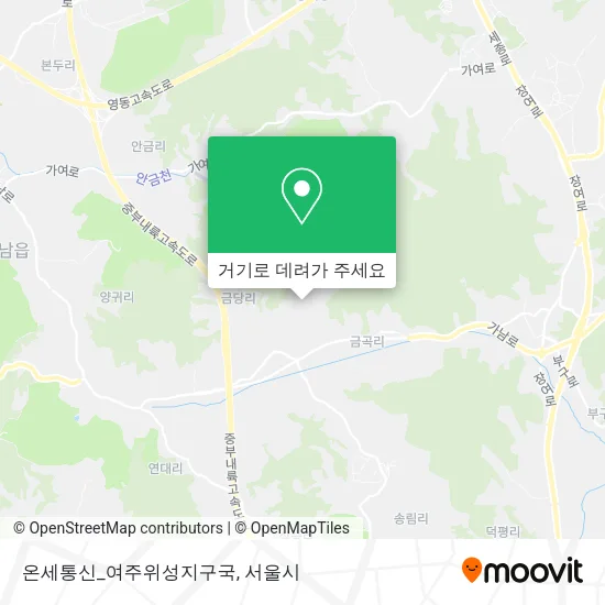 온세통신_여주위성지구국 지도