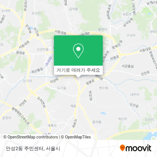 안성2동 주민센터 지도