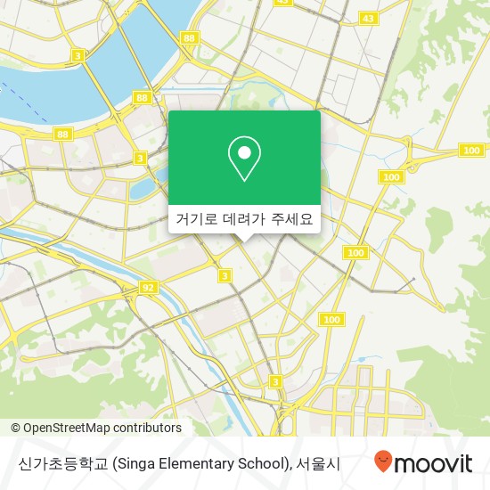 신가초등학교 (Singa Elementary School) 지도