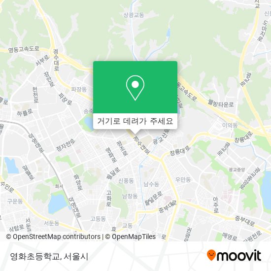 영화초등학교 지도