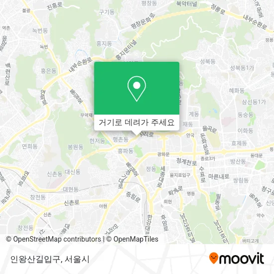 인왕산길입구 지도