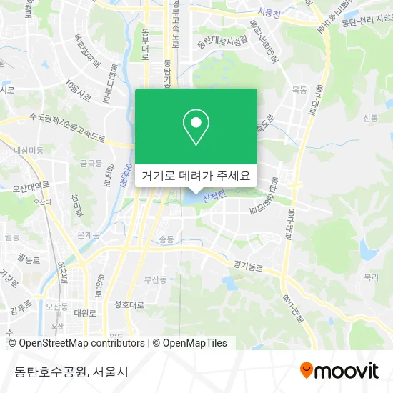 동탄호수공원 지도