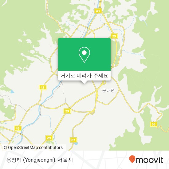 용정리 (Yongjeongni) 지도