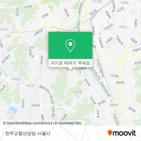 천주교철산성당 지도