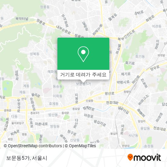 보문동5가 지도