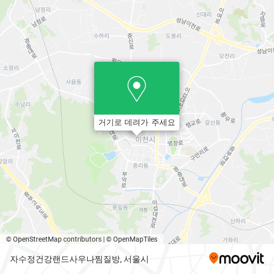 자수정건강랜드사우나찜질방 지도