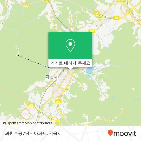 과천주공7단지아파트 지도