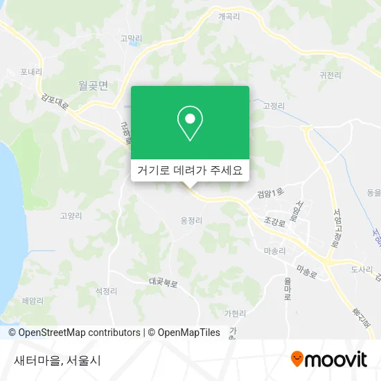 새터마을 지도