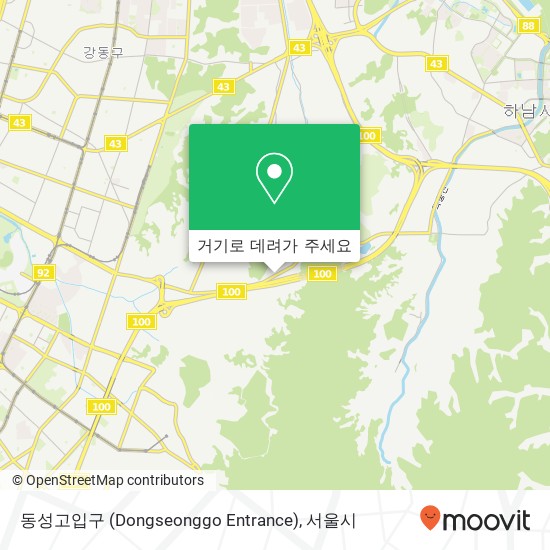 동성고입구 (Dongseonggo Entrance) 지도