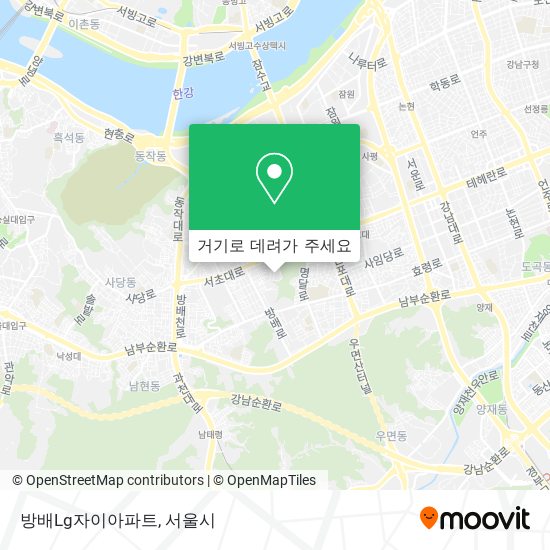 방배Lg자이아파트 지도