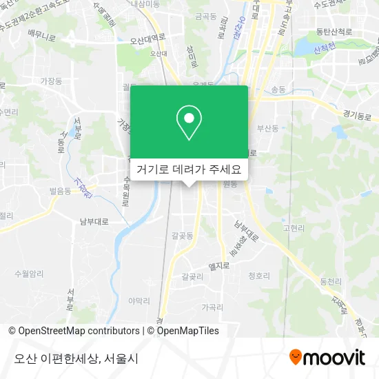 오산 이편한세상 지도