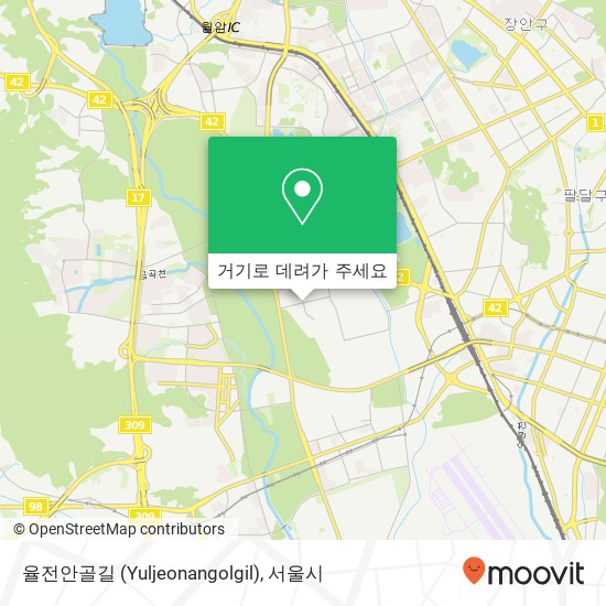 율전안골길 (Yuljeonangolgil) 지도