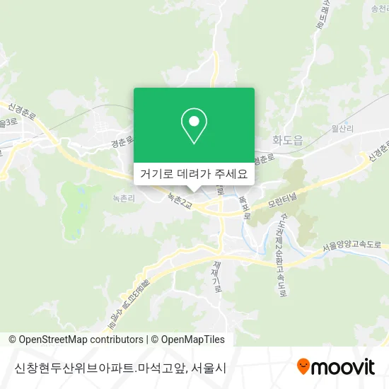 신창현두산위브아파트.마석고앞 지도