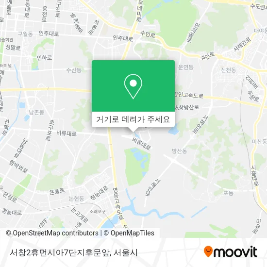 서창2휴먼시아7단지후문앞 지도