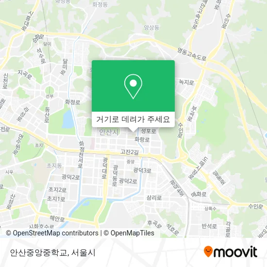 안산중앙중학교 지도