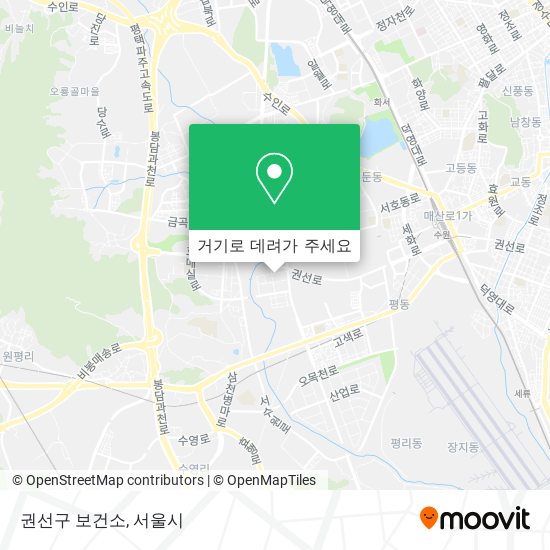 권선구 보건소 지도