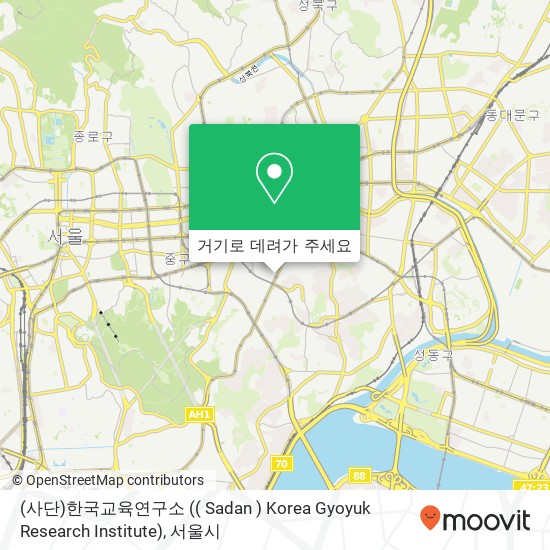(사단)한국교육연구소 (( Sadan ) Korea Gyoyuk Research Institute) 지도