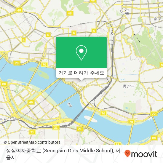 성심여자중학교 (Seongsim Girls Middle School) 지도