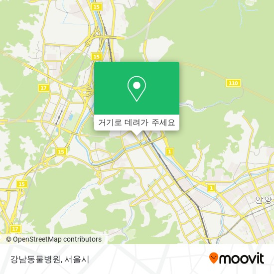 강남동물병원 지도