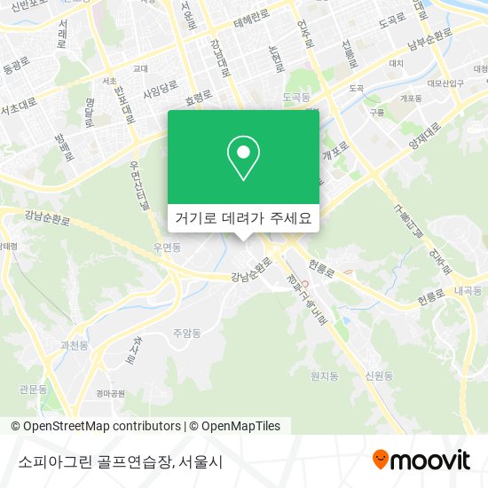 소피아그린 골프연습장 지도