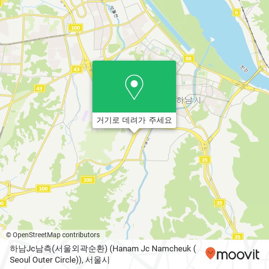 하남Jc남측(서울외곽순환) (Hanam Jc Namcheuk ( Seoul Outer Circle)) 지도