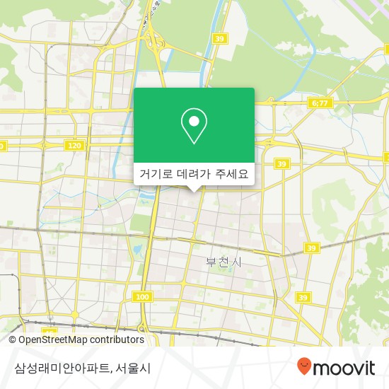 삼성래미안아파트 지도