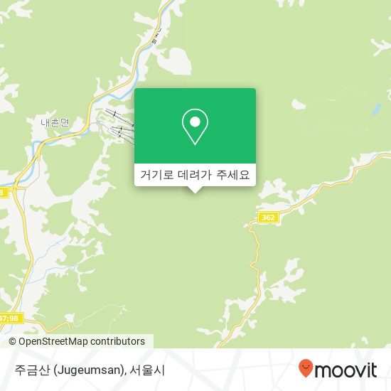 주금산 (Jugeumsan) 지도