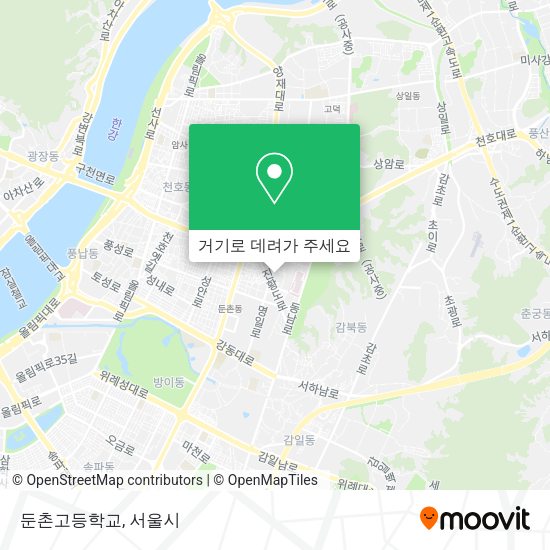둔촌고등학교 지도