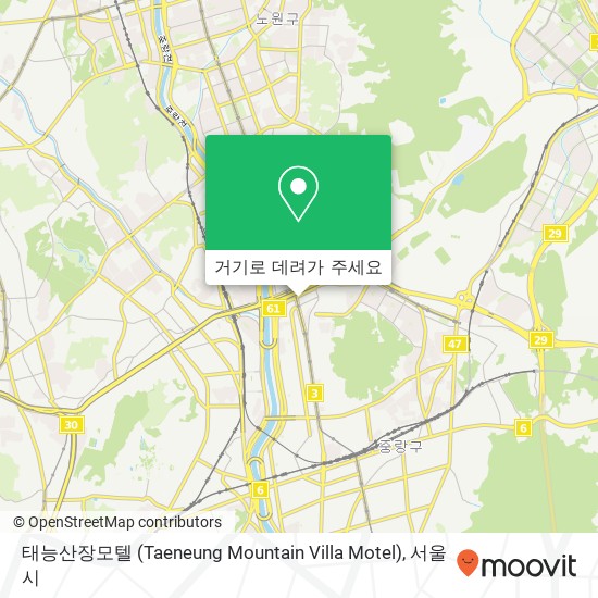 태능산장모텔 (Taeneung Mountain Villa Motel) 지도