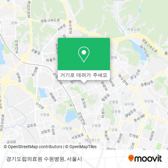 경기도립의료원 수원병원 지도