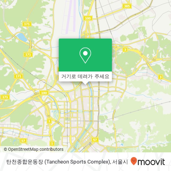 탄천종합운동장 (Tancheon Sports Complex) 지도