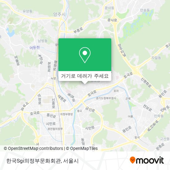 한국Sgi의정부문화회관 지도