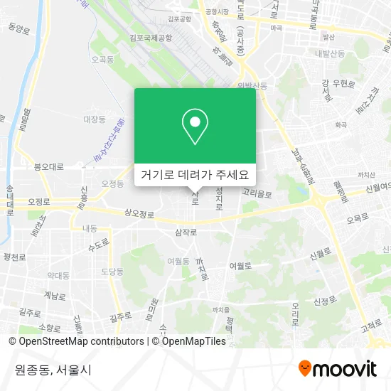 원종동 지도