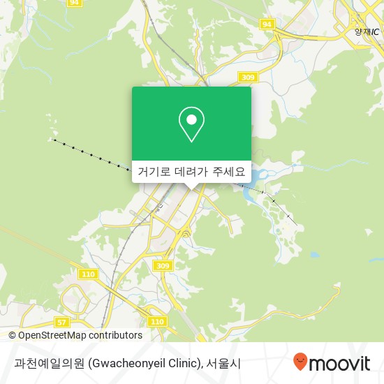 과천예일의원 (Gwacheonyeil Clinic) 지도