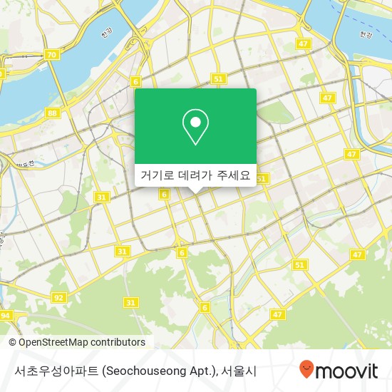 서초우성아파트 (Seochouseong Apt.) 지도