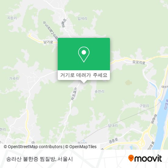 송라산 불한증 찜질방 지도