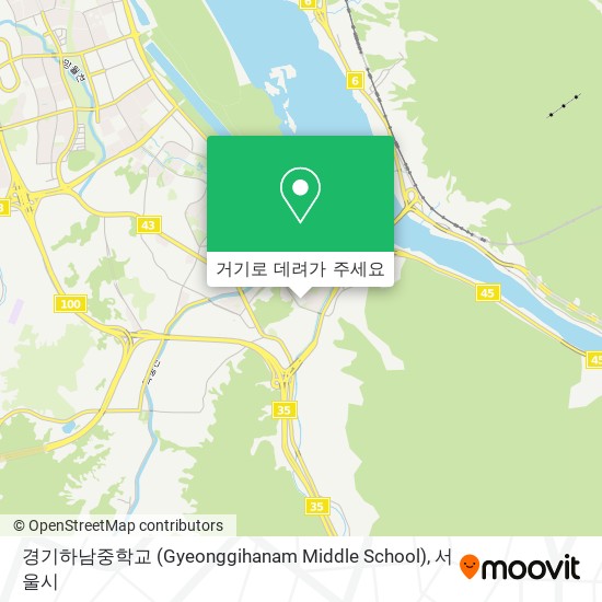 경기하남중학교 (Gyeonggihanam Middle School) 지도