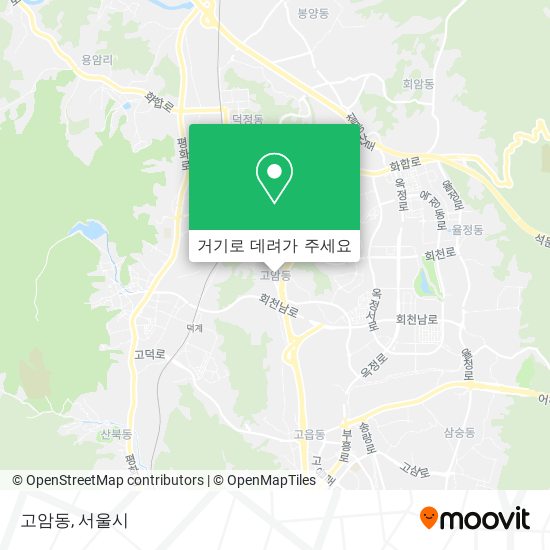 고암동 지도