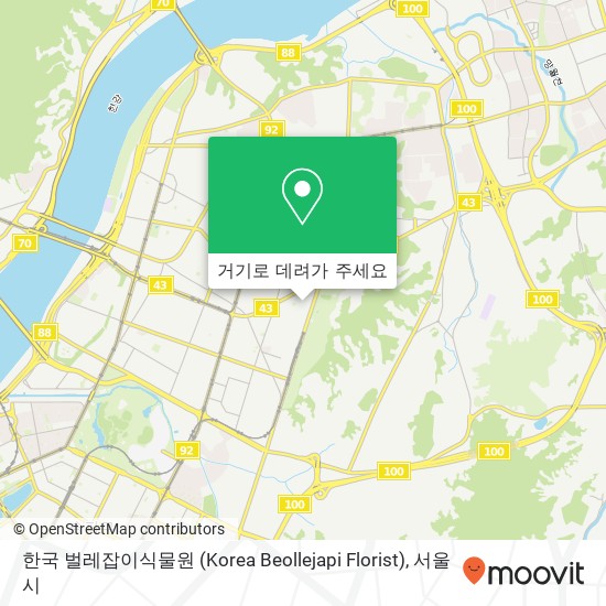 한국 벌레잡이식물원 (Korea Beollejapi Florist) 지도
