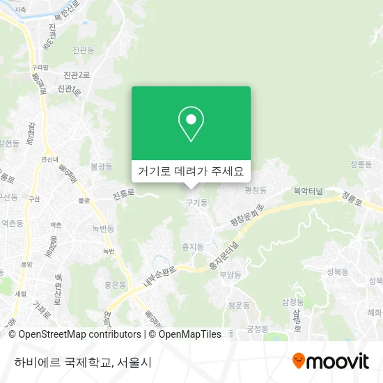 하비에르 국제학교 지도