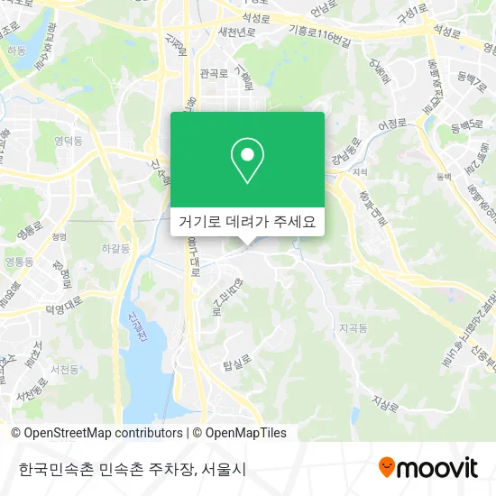 한국민속촌 민속촌 주차장 지도