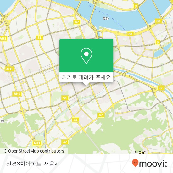 선경3차아파트 지도