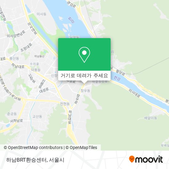 하남BRT환승센터 지도