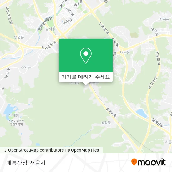 매봉산장 지도