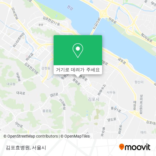 김포효병원 지도