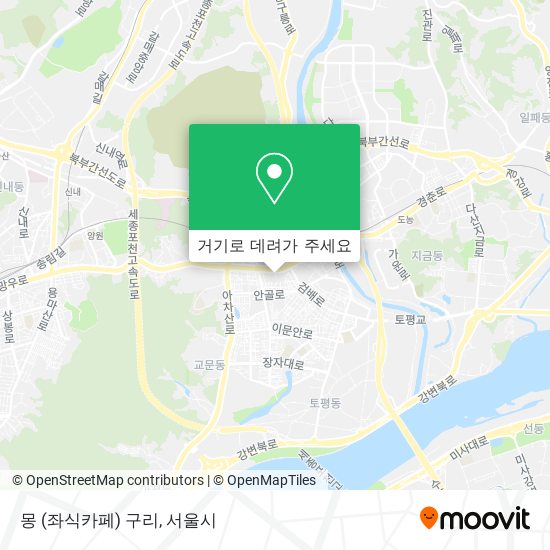 몽 (좌식카페) 구리 지도