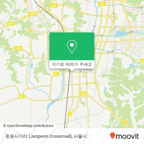 중원사거리 (Jungwon Crossroad) 지도